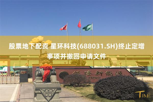 股票地下配资 星环科技(688031.SH)终止定增事项并撤回申请文件